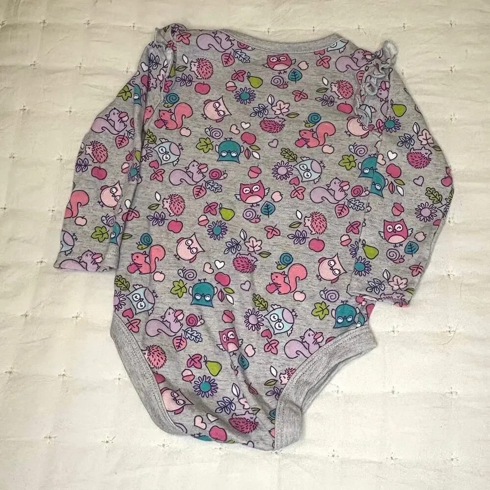 Baby Girl 18M Long Sleeve Bodysuit Bundle - 4 pieces